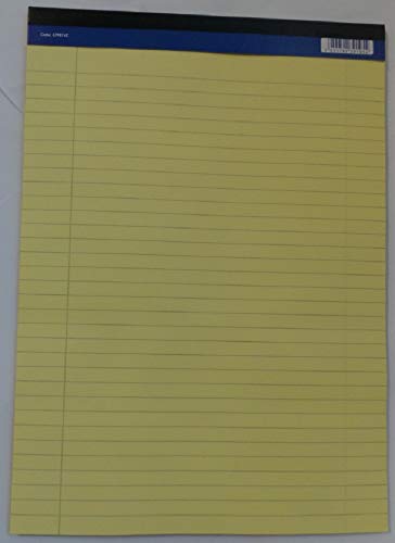 Executive Notizblock, A4, 100 Seiten, gelbes Papier, 10 Stück von Victor Cameron