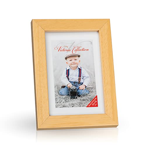 Victoria Collection Klassischer Holz Bilderrahmen für 10x15 cm Fotos - Fotorahmen mit Echtem Glas für Schöne Momente | Freistehender Holzrahmen geeignet für Tisch & Wand, Hoch- & Querformat Victoria Collection Klassischer Holz Bilderrahmen für 10x15 cm Fotos - Fotorahmen mit Echtem Glas für Schöne Momente | Freistehender Holzrahmen geeignet für Tisch & Wand, Hoch- & Querformat von Victoria Collection