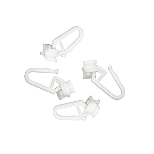 Victoria M. Gardinengleiter Gardinenröllchen für Victoria M. Vorhangschienen, einfache Anbringung, aus Kunststoff Weiß, 80er-Pack von Victoria M.