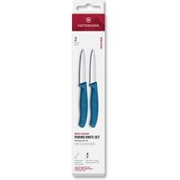 2 VICTORINOX Küchenmesser  Swiss Classic silber, blau, Klinge: 8,0 cm von Victorinox