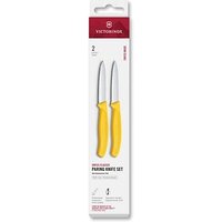 2 VICTORINOX Küchenmesser  Swiss Classic silber, gelb, Klinge: 8,0 cm von Victorinox