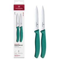2 VICTORINOX Küchenmesser  Swiss Classic silber, grün, Klinge: 10,0 cm von Victorinox