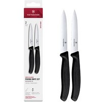 2 VICTORINOX Küchenmesser  Swiss Classic silber, schwarz, Klinge: 10,0 cm von Victorinox