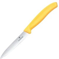 VICTORINOX Küchenmesser  Swiss Classic silber, gelb, Klinge: 10,0 cm von Victorinox