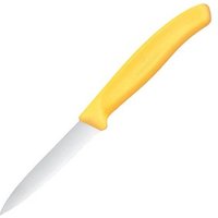VICTORINOX Küchenmesser  Swiss Classic silber, gelb glänzend, Klinge: 8,0 cm von Victorinox