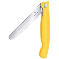 VICTORINOX Gemüsemesser Swiss Classic silber, gelb glatt, Klinge: 11,0 cm von Victorinox