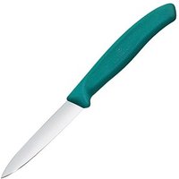 VICTORINOX Küchenmesser  Swiss Classic silber, grün, Klinge: 8,0 cm von Victorinox
