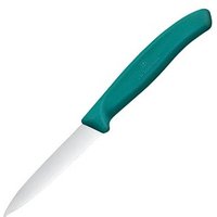 VICTORINOX Küchenmesser  Swiss Classic silber, grün glänzend, Klinge: 8,0 cm von Victorinox