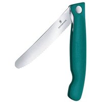 VICTORINOX Gemüsemesser Swiss Classic silber, grün glatt, Klinge: 11,0 cm von Victorinox
