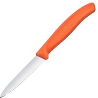 VICTORINOX Küchenmesser Swiss Classic silber, orange, Klinge: 8,0 cm VICTORINOX Küchenmesser Swiss Classic silber, orange, Klinge: 8,0 cm von Victorinox