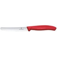 VICTORINOX Gemüsemesser Swiss Classic silber, rot glatt VICTORINOX Gemüsemesser Swiss Classic silber, rot glatt von Victorinox
