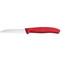 VICTORINOX Kochmesser silber, rot glänzend, poliert, Klinge: 8,0 cm von Victorinox