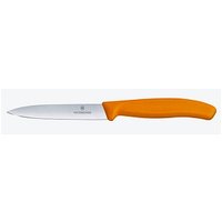 VICTORINOX Gemüsemesser Swiss Classic silber, orange, Klinge: 10,0 cm von Victorinox