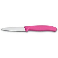 VICTORINOX Gemüsemesser Swiss Classic silber, pink glatt, Klinge: 8,0 cm von Victorinox