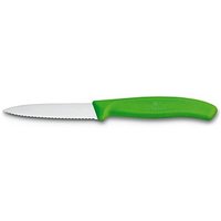 VICTORINOX Gemüsemesser Swiss Classic silber, grün glänzend, Klinge: 8,0 cm von Victorinox