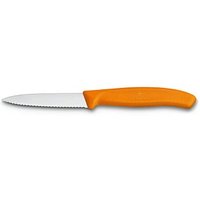 VICTORINOX Gemüsemesser Swiss Classic silber, orange glänzend, Klinge: 8,0 cm VICTORINOX Gemüsemesser Swiss Classic silber, orange glänzend, Klinge: 8,0 cm von Victorinox