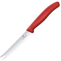 VICTORINOX Wurstmesser Swiss Classic silber, rot, Klinge: 11,0 cm von Victorinox
