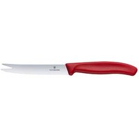 VICTORINOX Wurstmesser Swiss Classic silber, rot, Klinge: 11,0 cm von Victorinox