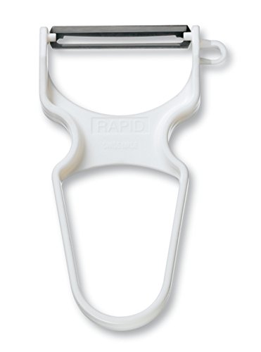 Victorinox, pelapatate RAPID, impugnatura in plastica bianca, con lama a pendolo von Victorinox