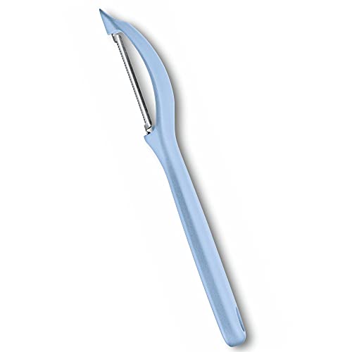 Victorinox, 7.6075.22, Kitchen Utensils, Universalschäler, Extra scharfe Klinge, Mikrozahnung, robuster Kunststoff-Griff, Hellblau, Made in Switzerland, Spülmaschinengeeignet Victorinox, 7.6075.22, Kitchen Utensils, Universalschäler, Extra scharfe Klinge, Mikrozahnung, robuster Kunststoff-Griff, Hellblau, Made in Switzerland, Spülmaschinengeeignet von Victorinox