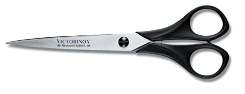 Victorinox, Scissors, Profi Haushalts- und Bastelschere, Extra Scharfe Klinge, 19 cm, Robuster Kunststoffgriff, Rostfreier Stahl, schwarz von Victorinox