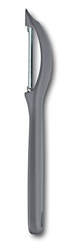 Victorinox Universalschäler mit Pendelklinge für Obst und Gemüse - Extra scharf - Zackenschliffklinge/Zweischneidig - Swiss Made - Limited Edition Cool Grey/Grau Victorinox Universalschäler mit Pendelklinge für Obst und Gemüse - Extra scharf - Zackenschliffklinge/Zweischneidig - Swiss Made - Limited Edition Cool Grey/Grau von Victorinox