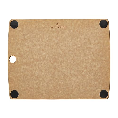 Victorinox Schneidebrett, All-in-One, Cutting Board L 44.4 x, 33 x, 0.6, Saftrille, Klingenschonend, Rutschfest, Spülmaschinengeeignet, Braun von Victorinox