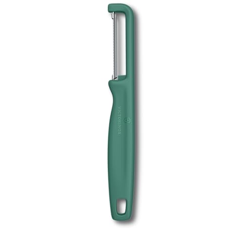 Victorinox Sparschäler "Iota", Schäler für Gemüse, Obst, Zackenschliff, Zweischneidig, Extra Scharf, Swiss Made, grün Victorinox Sparschäler "Iota", Schäler für Gemüse, Obst, Zackenschliff, Zweischneidig, Extra Scharf, Swiss Made, grün von Victorinox