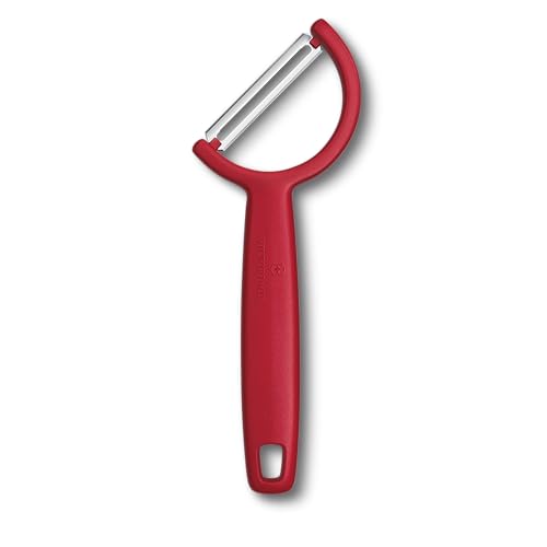Victorinox Sparschäler "Rho", Schäler für Gemüse, Obst, Gerader Schliff, Einschneidig, Extra Scharf, Swiss Made, rot Victorinox Sparschäler "Rho", Schäler für Gemüse, Obst, Gerader Schliff, Einschneidig, Extra Scharf, Swiss Made, rot von Victorinox