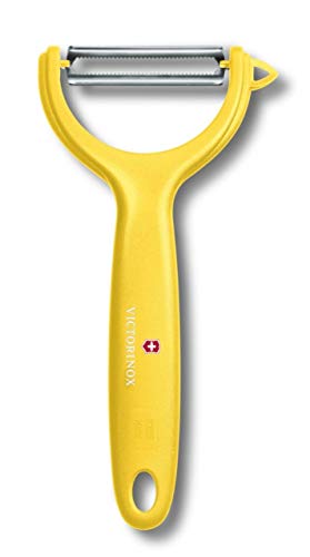 Victorinox Tomaten- und Kiwischäler, Gemüseschäler, Peeler, Zackenschliff, Zweischneidig, Robuster Kunststoffgriff, gelb Victorinox Tomaten- und Kiwischäler, Gemüseschäler, Peeler, Zackenschliff, Zweischneidig, Robuster Kunststoffgriff, gelb von Victorinox