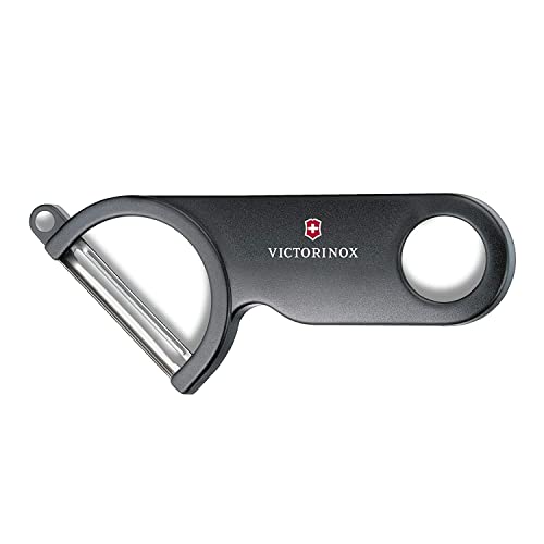 Victorinox Profi Sparschäler, Extra Scharfe Klinge, Robuster Kunststoffgriff, Swiss Made, schwarz von Victorinox