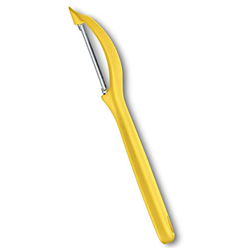 Victorinox Kitchen Utensils, Profi Universalschäler, Mikrozahnung, Extra Scharfe Klinge, Robuster Kunststoffgriff, gelb von Victorinox