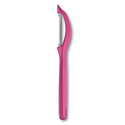Victorinox Universalschäler mit Pendelklinge, Zackenschliff, Zweischneidig, Edelstahl, Swiss Made, rosa pink Victorinox Universalschäler mit Pendelklinge, Zackenschliff, Zweischneidig, Edelstahl, Swiss Made, rosa pink von Victorinox