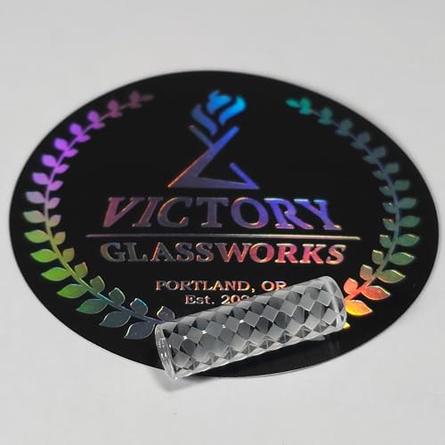 Victory Glassworks Quarz-Säulen (6 x 20 mm, Schachbrett, solide Säule) von Victory Glassworks