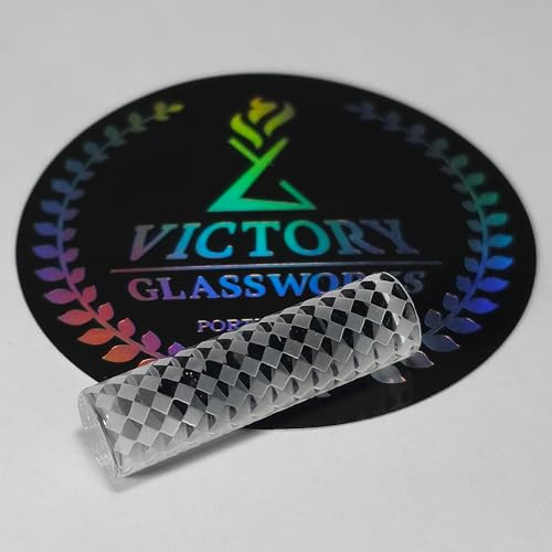 Victory Glassworks Quarz-Säulen (8 x 30 mm, Schachbrett, solide Säule) von Victory Glassworks