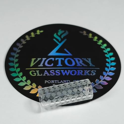 Victory Glassworks Quarz-Säulen mit Oberflächenverbesserungen, Schachbrett und andere spezielle Muster (5 x 8 x 20 mm Schachbrett, hohle Säule) von Victory Glassworks