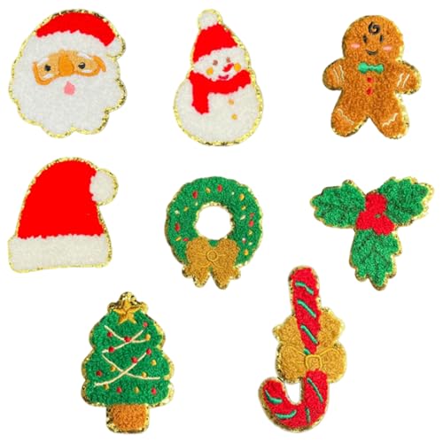 Patches Zum aufbügeln 8 Weihnachten Santa Schneemann Xmas Baum Patch Sticker Applique Nähen Eisen auf Patches DIY Reparatur Applique Aufkleber Abzeichen Applique für Mädchen DIY Jeans Rock Kleidung Patches Zum aufbügeln 8 Weihnachten Santa Schneemann Xmas Baum Patch Sticker Applique Nähen Eisen auf Patches DIY Reparatur Applique Aufkleber Abzeichen Applique für Mädchen DIY Jeans Rock Kleidung von Vidillo