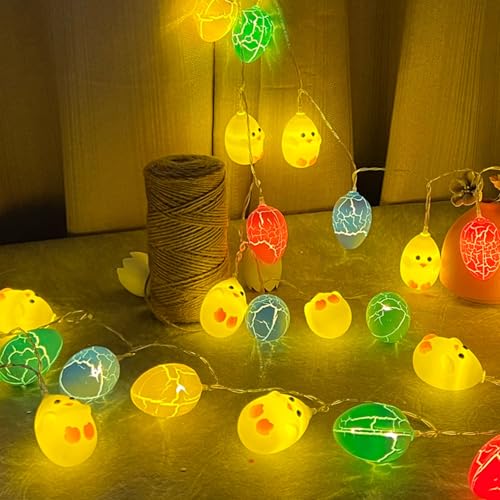 Vidillo 10 LED Osterküken Lichterkette 2025 Osterei Lichterkette 150 cm batteriebetriebene Lichterkette für Ostern Party Home Decor Fotografie Geburtstag Indoor Outdoor Dekorationen Vidillo 10 LED Osterküken Lichterkette 2025 Osterei Lichterkette 150 cm batteriebetriebene Lichterkette für Ostern Party Home Decor Fotografie Geburtstag Indoor Outdoor Dekorationen von Vidillo