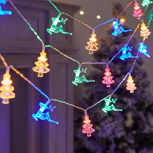 Weihnachten Lichterketten 9.8 Ft 20Pcs Weihnachtsbaum Rentier Lichterkette Weihnachtsgirlande Kranz Leuchten Batterie betrieben für Weihnachtsdekorationen Indoor Outdoor Urlaub Neujahr Party Haus Weihnachten Lichterketten 9.8 Ft 20Pcs Weihnachtsbaum Rentier Lichterkette Weihnachtsgirlande Kranz Leuchten Batterie betrieben für Weihnachtsdekorationen Indoor Outdoor Urlaub Neujahr Party Haus von Vidillo