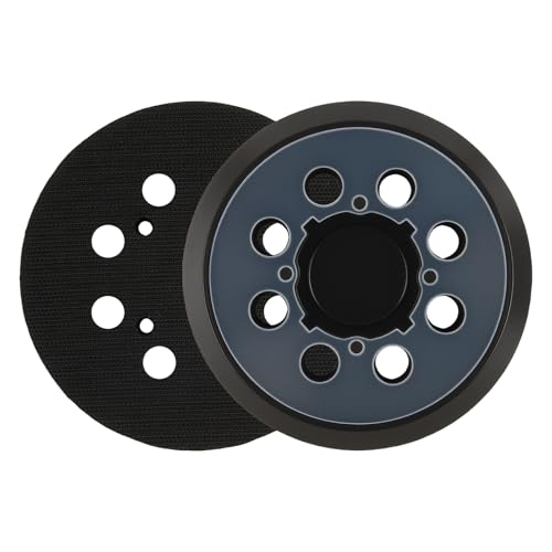 2 x 12,7 cm Klett-Exzenterschleifer-Pad mit 8 Staublöchern und 4 Schraubenlöchern, hochdichte Weichgummi-Schleifpads, kompatibel mit 12,7 cm Exzenterschleifern, langlebiger Ersatzscheibenfuß 2 x 12,7 cm Klett-Exzenterschleifer-Pad mit 8 Staublöchern und 4 Schraubenlöchern, hochdichte Weichgummi-Schleifpads, kompatibel mit 12,7 cm Exzenterschleifern, langlebiger Ersatzscheibenfuß von Vidsmow