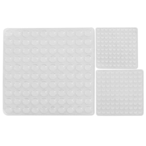 300 PCS Elastikpuffer, Selbstklebende Gummipuffer für Möbel, Transparent, 3 Größen für Schutz, Geräuschdämpfung und Möbelpflege, Ideal für Tische, Schränke und mehr von Vidsmow