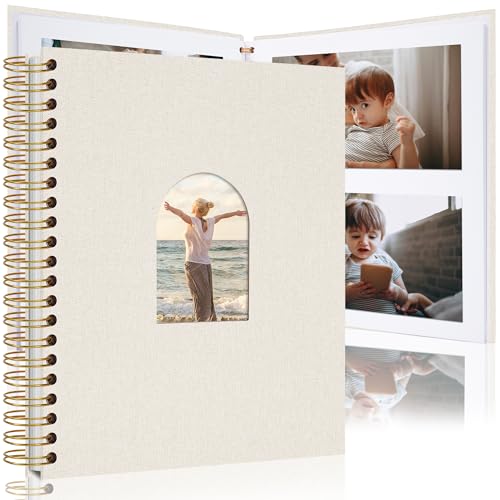 Scrapbook Photo Album Linen Cover, Hardcover Kraft White Pages Memory Book, for Travel Wedding Guest Book Christmas Baby Shower Beige 28 Centimeter 40 Pages Scrapbook Photo Album Linen Cover, Hardcover Kraft White Pages Memory Book, for Travel Wedding Guest Book Christmas Baby Shower Beige 28 Centimeter 40 Pages von Vienrose