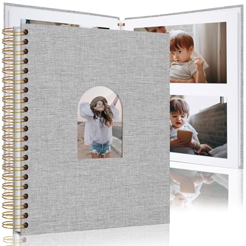 Scrapbook Photo Album Linen Cover, Hardcover Kraft White Pages Memory Book, for Travel Wedding Guest Book Christmas Baby Shower Grey 28 Centimeter 20 Pages Scrapbook Photo Album Linen Cover, Hardcover Kraft White Pages Memory Book, for Travel Wedding Guest Book Christmas Baby Shower Grey 28 Centimeter 20 Pages von Vienrose
