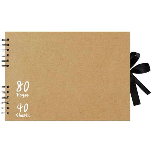 Vienrose 29x21,5 cm Scrapbook Fotoalbum zum Selbstgestalten, DIY Fotoalbum mit 80 Seiten Schwarzem Kraftpapier, Fotobuch zum Einkleben, Album für Paare, Babys, Hochzeiten und Familie, Khaki Vienrose 29x21,5 cm Scrapbook Fotoalbum zum Selbstgestalten, DIY Fotoalbum mit 80 Seiten Schwarzem Kraftpapier, Fotobuch zum Einkleben, Album für Paare, Babys, Hochzeiten und Familie, Khaki von Vienrose