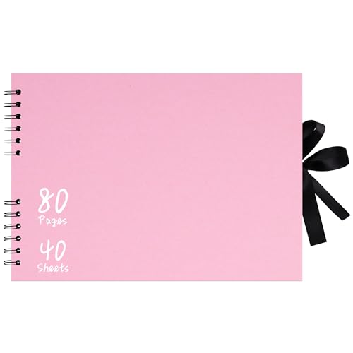 Vienrose 29x21,5 cm Scrapbook Fotoalbum zum Selbstgestalten, DIY Fotoalbum mit 80 Seiten Schwarzem Kraftpapier, Fotobuch zum Einkleben, Album für Paare, Babys, Hochzeiten und Familie, Rosa Vienrose 29x21,5 cm Scrapbook Fotoalbum zum Selbstgestalten, DIY Fotoalbum mit 80 Seiten Schwarzem Kraftpapier, Fotobuch zum Einkleben, Album für Paare, Babys, Hochzeiten und Familie, Rosa von Vienrose