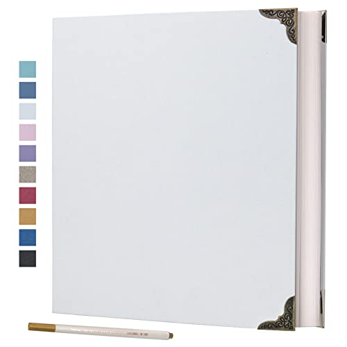 Vienrose Fotoalbum Selbstklebend 40 Seiten Hardcover mit DIY Scrapbooking Kit 3 Ringe Papier Scrapbook für Liebhaber Freunde Kinder Jahrestag Hochzeit Geschenk von Vienrose