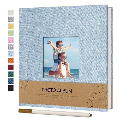 Vienrose Fotoalbum Selbstklebend Einkleben 10x15 Klein Leinen Photo Album mit 40 Weißen Seiten, Hochzeit Jahrestag Geburtstag Fotoalben mit Einem Kugelschreiber, 17x18cm, Himmelblau Vienrose Fotoalbum Selbstklebend Einkleben 10x15 Klein Leinen Photo Album mit 40 Weißen Seiten, Hochzeit Jahrestag Geburtstag Fotoalben mit Einem Kugelschreiber, 17x18cm, Himmelblau von Vienrose