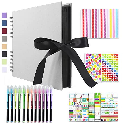 Vienrose Fotoalbum Zum Selbstgestalten 28,5 x 21 cm DIY Fotobuch 80 Seiten Seidenband Bastelpapier Album für 160 10x15 Fotos Baby Familie Valentinstag Geburtstag Jahrestag Geschenk Grau Vienrose Fotoalbum Zum Selbstgestalten 28,5 x 21 cm DIY Fotobuch 80 Seiten Seidenband Bastelpapier Album für 160 10x15 Fotos Baby Familie Valentinstag Geburtstag Jahrestag Geschenk Grau von Vienrose