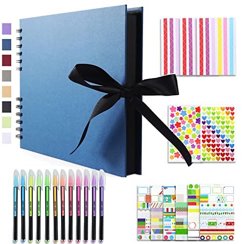 Vienrose Fotoalbum Zum Selbstgestalten 28,5 x 21 cm DIY Fotobuch 80 Seiten Seidenband Bastelpapier Album für 160 10x15 Fotos Baby Familie Valentinstag Geburtstag Jahrestag Geschenk Marineblau Vienrose Fotoalbum Zum Selbstgestalten 28,5 x 21 cm DIY Fotobuch 80 Seiten Seidenband Bastelpapier Album für 160 10x15 Fotos Baby Familie Valentinstag Geburtstag Jahrestag Geschenk Marineblau von Vienrose