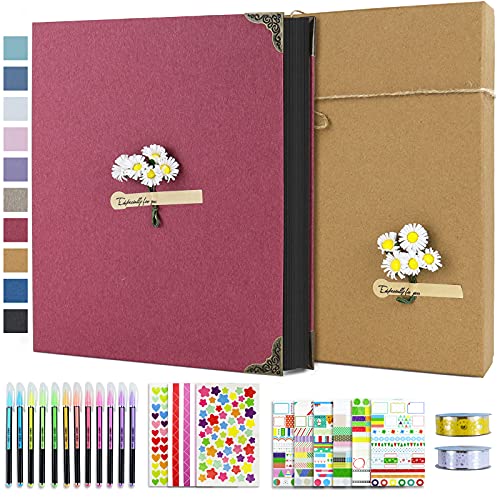 Vienrose Fotoalbum zum Selbstgestalten 21x27 cm, DIY Fotobuch mit 60 Schwarzen Seiten Scrapbook, 10x15 Fotos Spiralalbum Geschenk für Absolvierte Geburtstag Weihnachten Hochzeit Familie Baby Vienrose Fotoalbum zum Selbstgestalten 21x27 cm, DIY Fotobuch mit 60 Schwarzen Seiten Scrapbook, 10x15 Fotos Spiralalbum Geschenk für Absolvierte Geburtstag Weihnachten Hochzeit Familie Baby von Vienrose